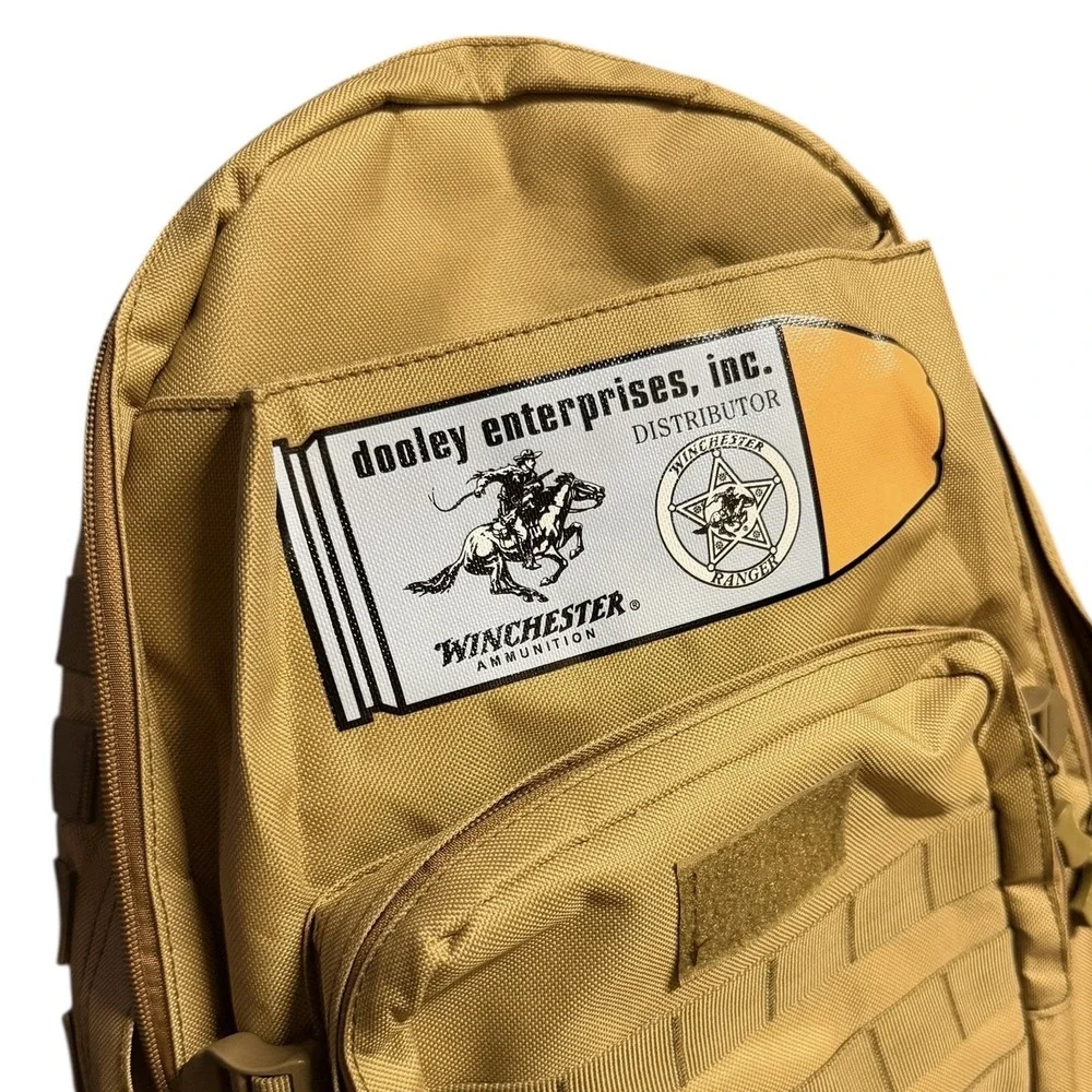 Winchester‎ Tactical Backpack Dooley Enterprises Tan Khaki MOLLE Bag Zip EUC